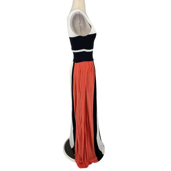 French Connection Maxi Dress – Sleeveless Colorblock Comfortable Chic - Picture 9 of 10